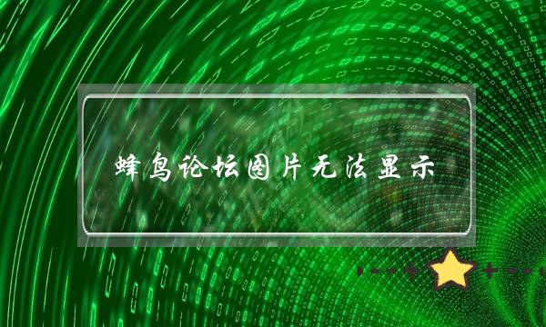 蜂鸟论坛图片无法显示？其它网站都正常(有名的摄影网站有哪些)