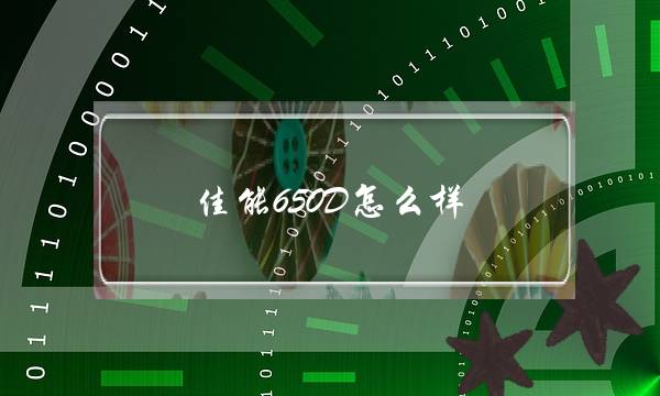 佳能650D怎么样？(神舟k650d怎么样)